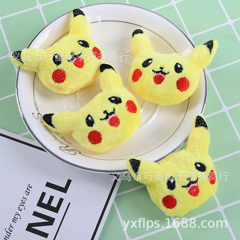 Новые аксессуары для головных уборов DIY Pikachu Аниме периферийные аксессуары для волос обувь и носки материал сумки ткань Мультяшные аксессуары