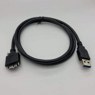 micro usb3.0工业相机线 3.0AM 转MicroB带螺丝固定数据线