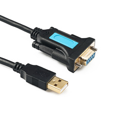Vintech USB to 9-Pin Serial Cable COM Port Industrial Grade 9-Pin RS232 Female to USB 2m Computer Data Cable