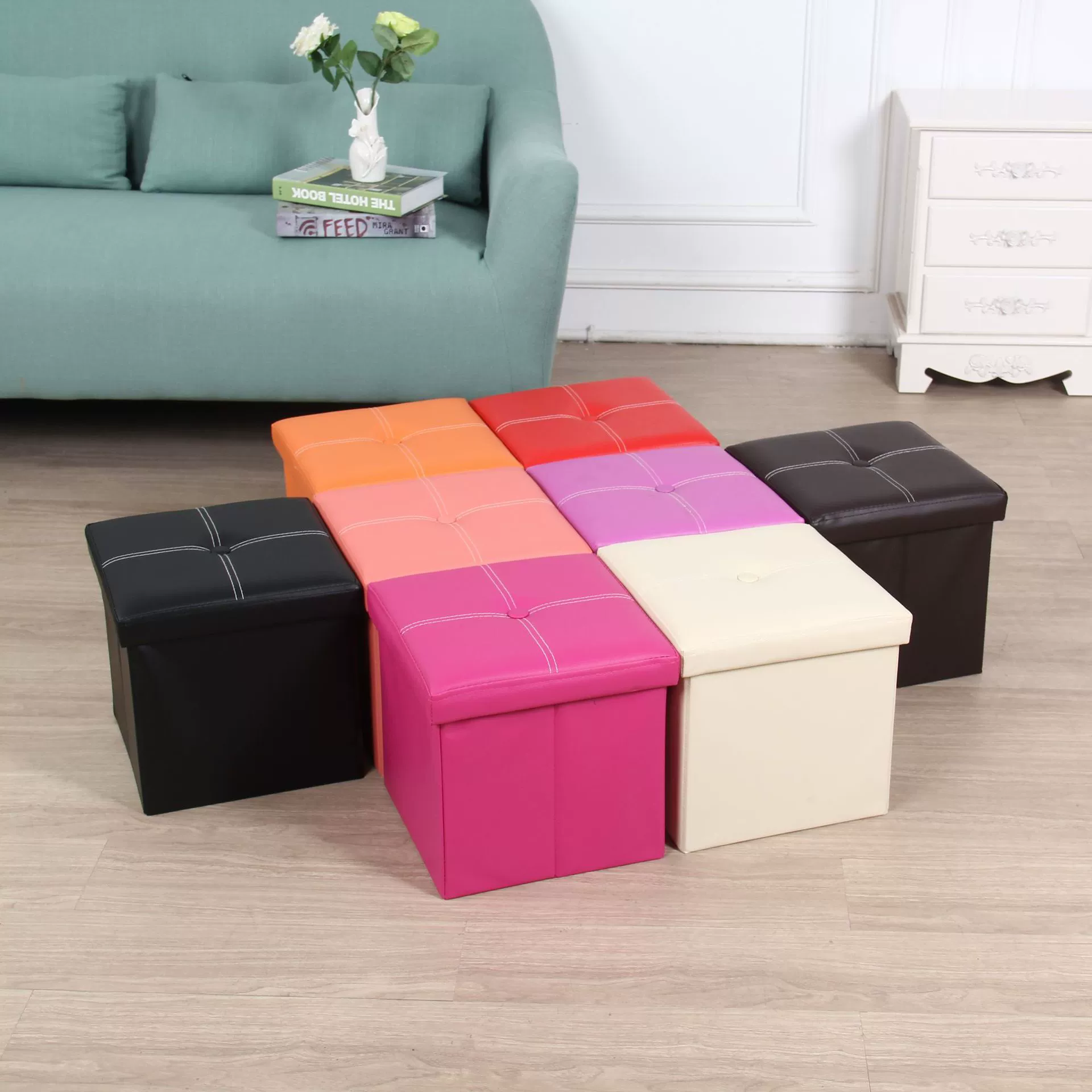 Бытовых ежедневных необходимостей ящик для хранения табурет новый творческий гостиная табурет для хранения небольшой квадратный табурет