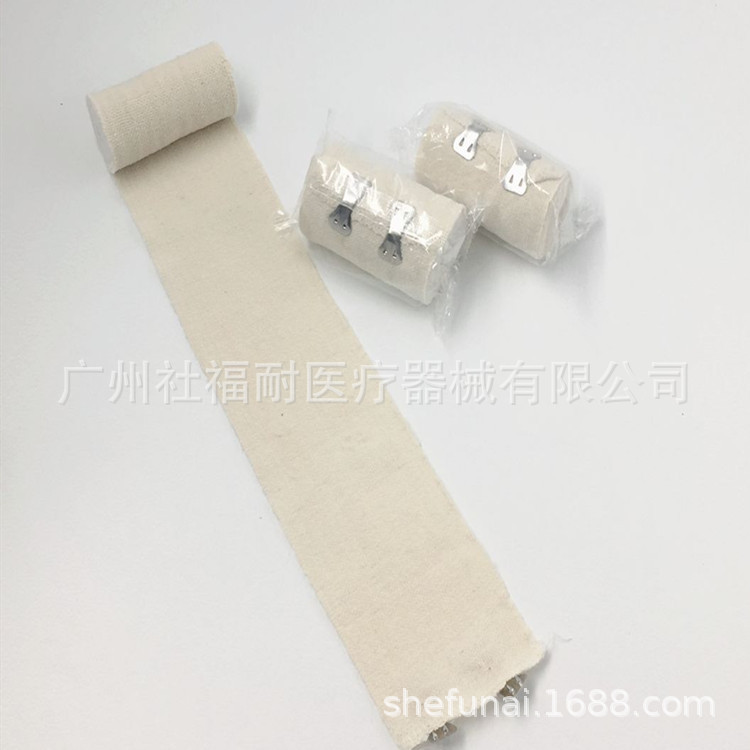 出口外贸平纹弹力纱布绷带可重复弹力运动防护绷带氨纶弹性绷带