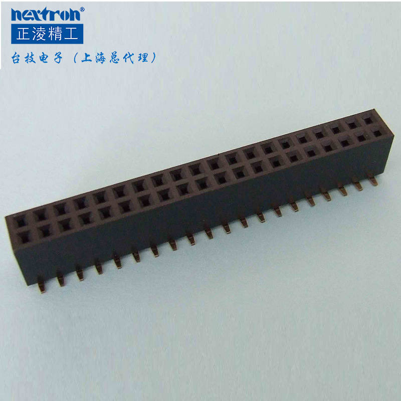 正凌精工 2.54mm间距 双排2*40表贴  排母 贴板 连接器