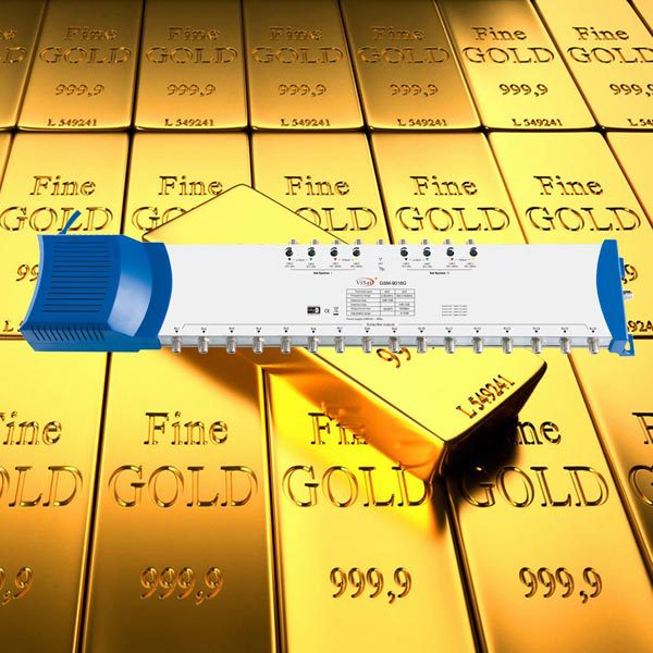 멀티 스위치 950-2150MHZ 위성 안테나 신호 9 인치 및 12 아웃