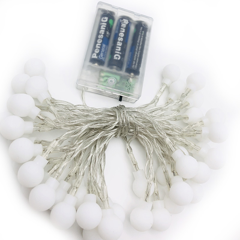 Bola de luz LED cadena al aire libre impermeable camping linterna campamento decoración Cadena de Luz Decoración de Navidad color Cadena de luz al por mayor