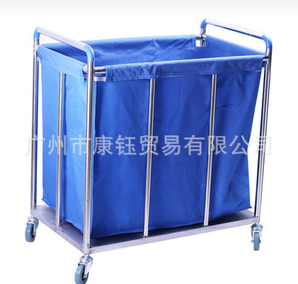 不锈钢污物车推车扫床车304不锈钢污物车医院护理床