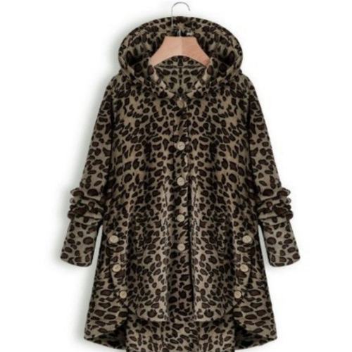 Amazon eBay 2025 Winter New Fashion Women's European and American Button Plush Top Asymmetrical Trend Brand Solid Color Coat