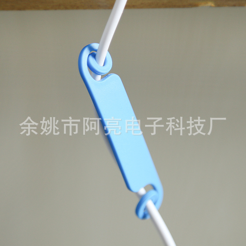 工厂新款直销数据线电线标识牌夹 全新彩色网线电缆标签