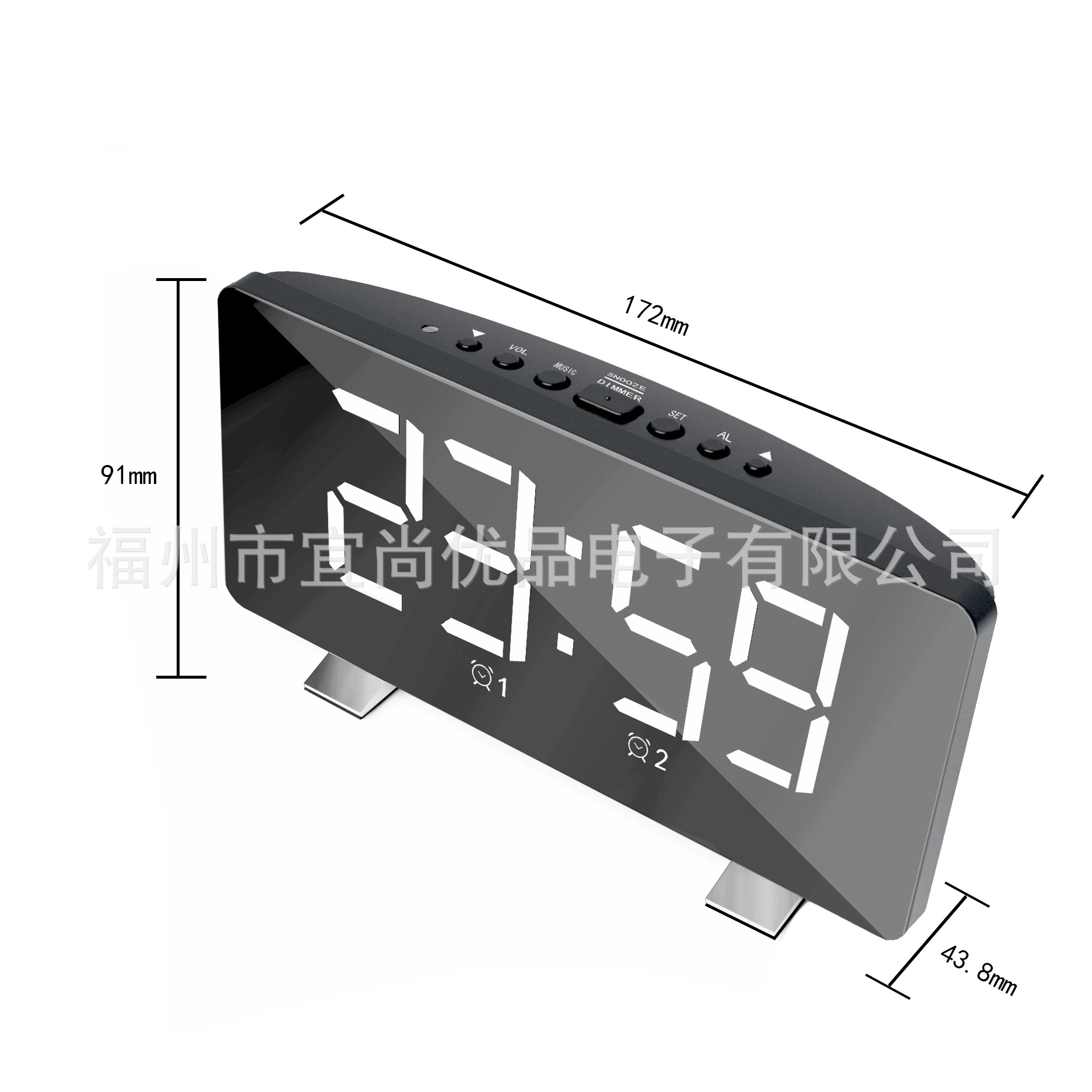 Кроссплатформенные Amazon новый LED радиочасы будильник творческий спящий электронный часы USB зарядка цифровые настольные часы