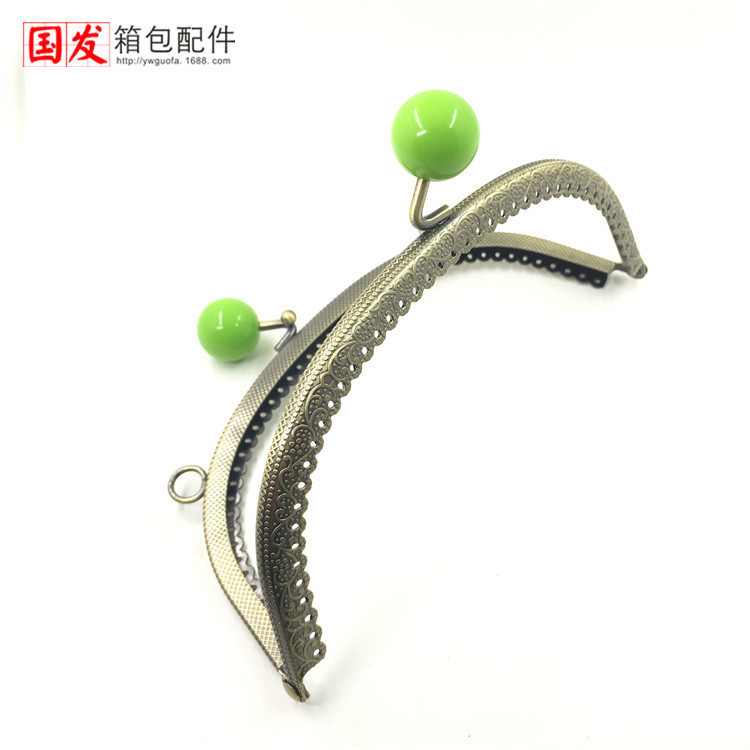 16.5Cm arco en relieve encaje cabeza de caramelo boca oro bronce 0461-GT