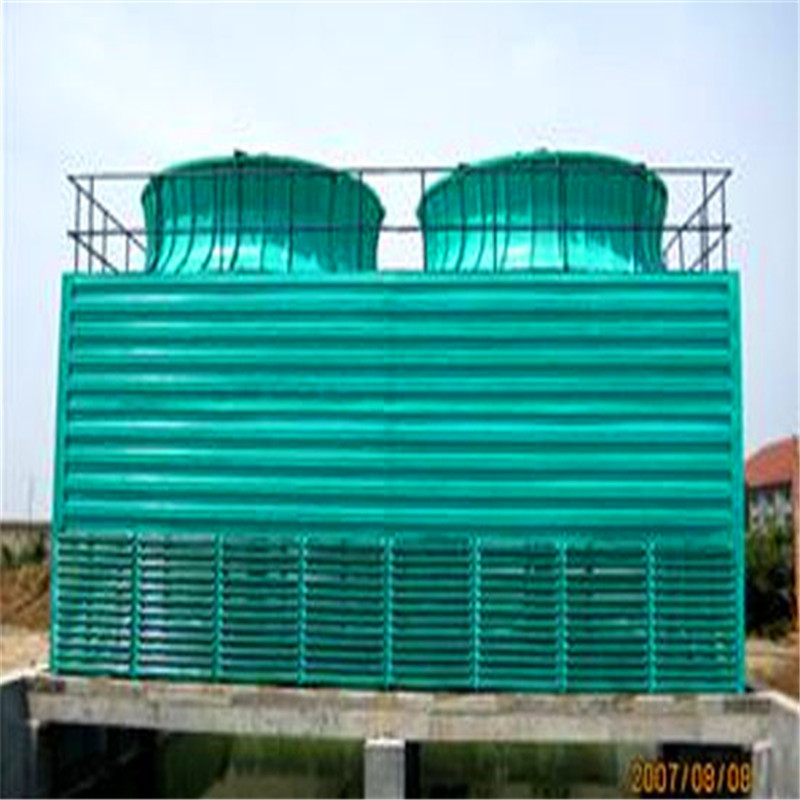 陕西延安工业冷却循环水D5-600方型逆流玻璃钢冷却塔热镀锌龙骨架