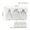 Factory direct selling DIY silicone ice cream mold four -connected popsicle ice cream mold three -lid built pop popsicle mold