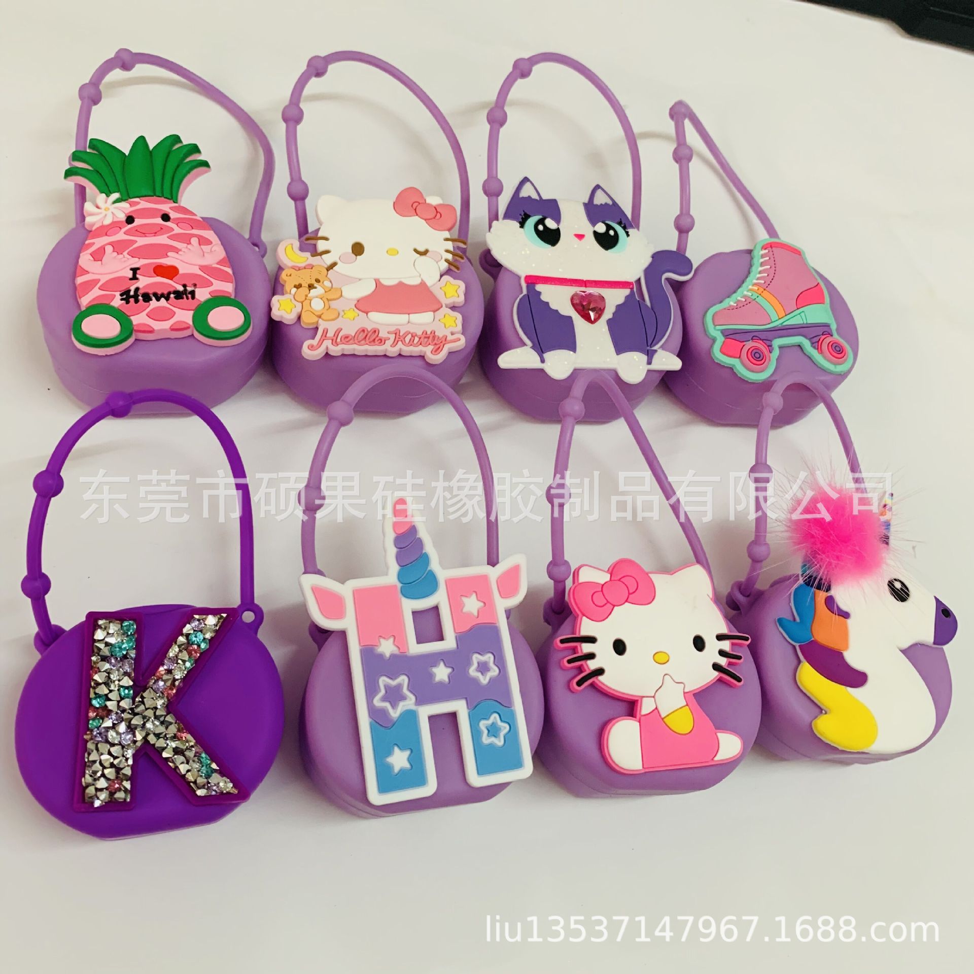 30ml卡通免洗洗手液硅胶套胶皮 滴胶PVC卡通洗手液胶皮