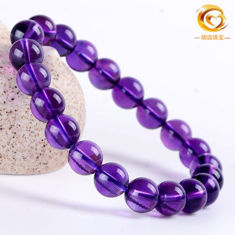 Natural Amethyst Bracelet Uruguay Strong Purple Amethyst Bracelet 765A Mingyuan Jewelry Amethyst