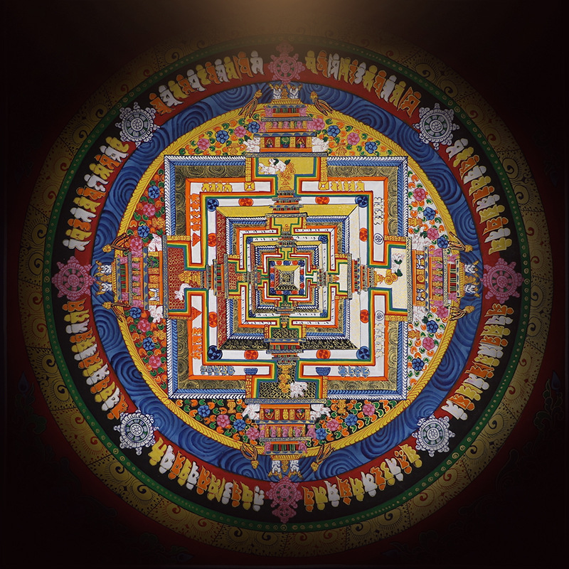 Nepal Hand -painted Thangka Time Diamond Mantan Decoration Parcel…