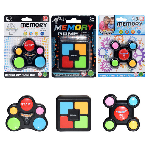 Cross-border children's memory game console, LED light and sound effect multi-person interactive toy, hand-eye coordination training game console
