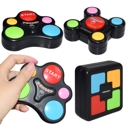 Cross-border children's memory game console, LED light and sound effect multi-person interactive toy, hand-eye coordination training game console
