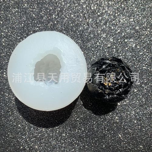 3D three-dimensional poppy flower silicone mold peony bud rose crystal drip mold aromatherapy handmade soap