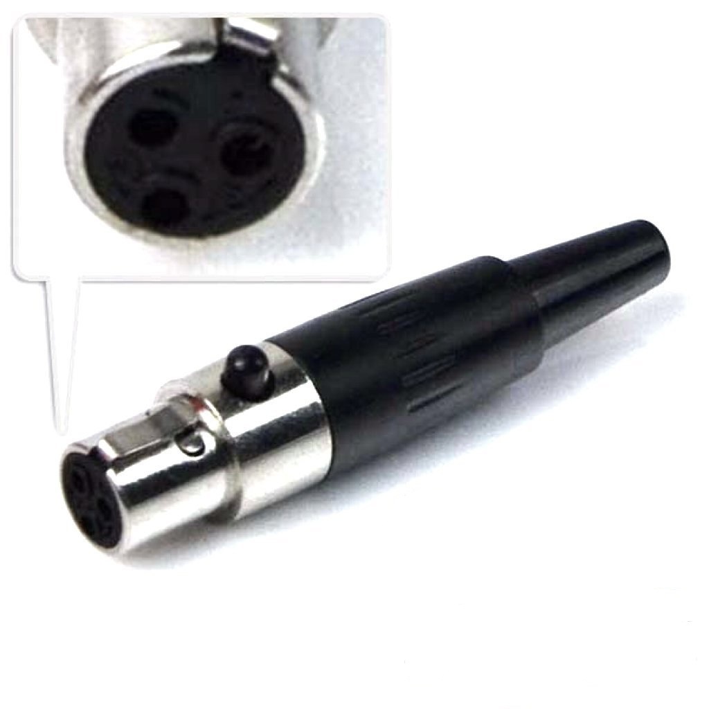 话筒插头 XLR音频头 三芯迷你卡侬头  迷你麦克风插头 功放 镀镍