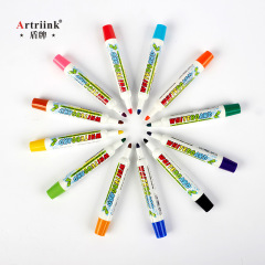 Shield refillable whiteboard pen, large capacity, easy to erase, teacher-specific, environmentally friendly, non-toxic, colorful children's marker set