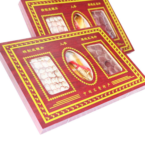 长白山人参礼盒吉林鹿茸片鹿鞭片三宝礼盒鹿茸片礼盒会销礼品批发