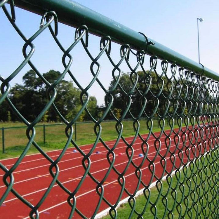 pvc包塑热镀锌铁丝勾花网 体育场围栏勾花网 勾花球场护栏网