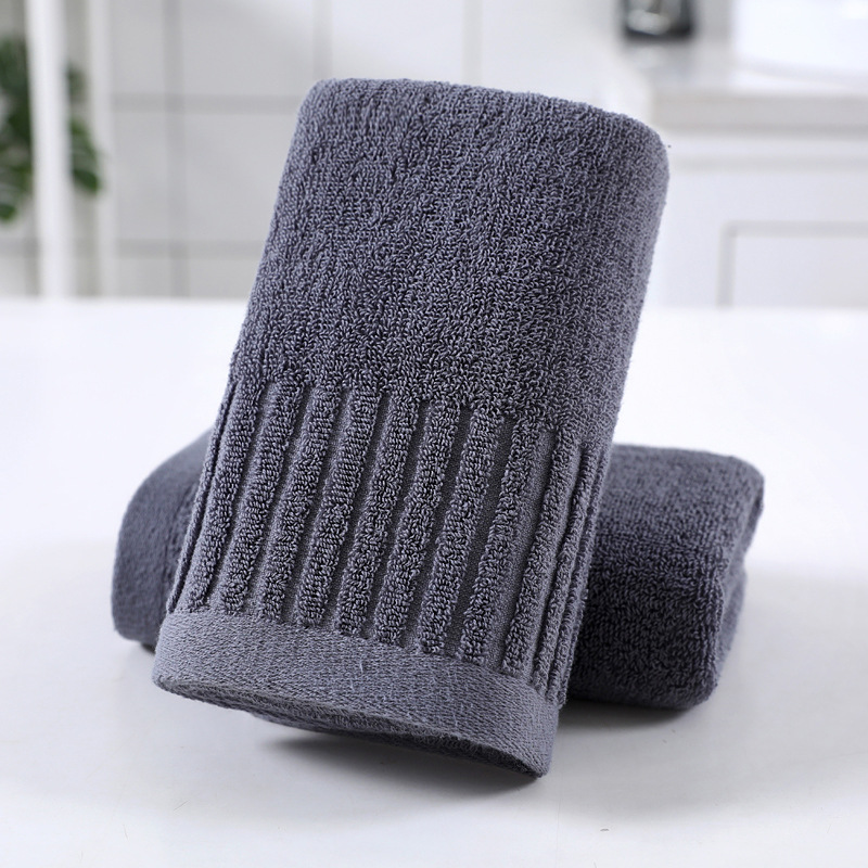 Tira vertical simple lavado de cara Toalla de algodón suave regalo de la empresa empleado bienestar Toalla de algodón Toalla de cara a rayas entrega de una sola pieza