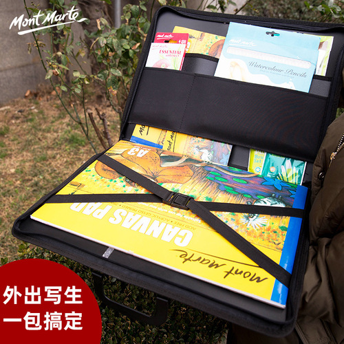 Montmartre portable PP painting bag, multifunctional art a3 document bag, moisture-proof painting bag, waterproof drawing bag, work bag