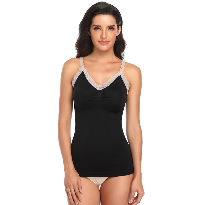 Wholesale cross-border supply of women's lace nursing vest bra breastfeeding front buckle pregnant women's underwear