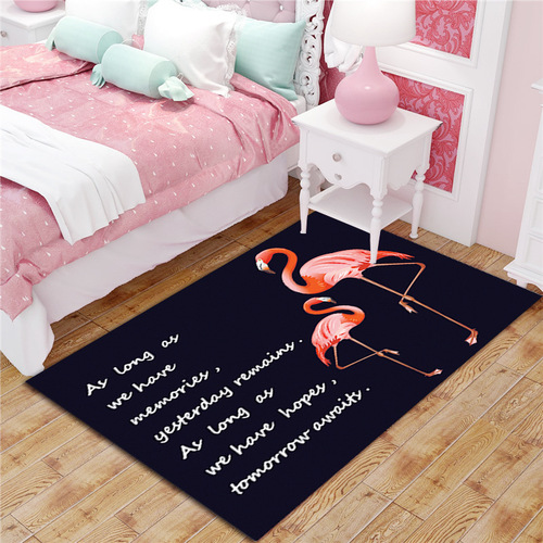 Manufacturer wholesale pink cartoon entrance door mat bedroom crawling mat girl home bedroom bedside mat