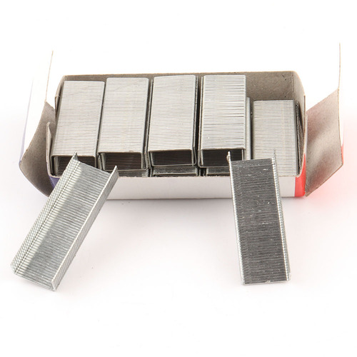 10# galvanized environmentally friendly anti-rust staples high quality strong penetrating staples stationery wholesale 1000 pieces/box