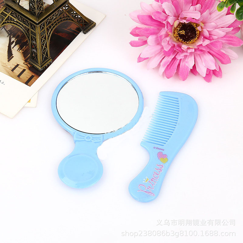 Espejo de maquillaje de alta calidad con mango, espejo de tocador de estilo coreano a la moda para chicas, espejo portátil, fuente de suministro, portátil para uso doméstico. image 5