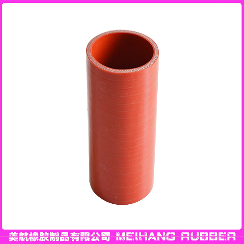 厂家定/制加工红色发动机硅胶管 高低温钢丝加布直硅胶管