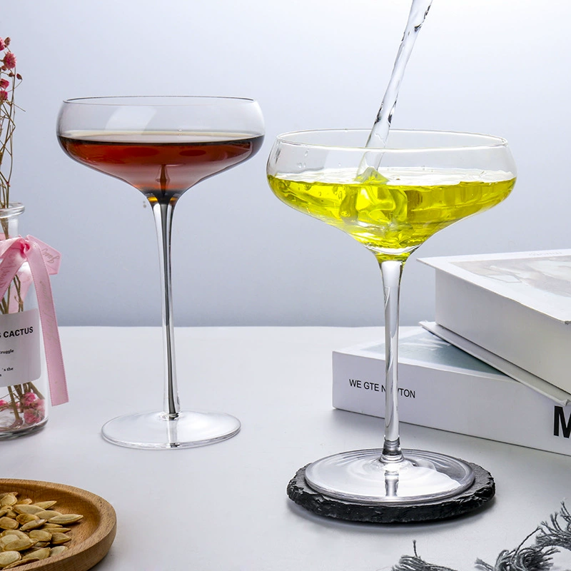 陆晶 Crystal transparent wineglass, cocktail champagne glass