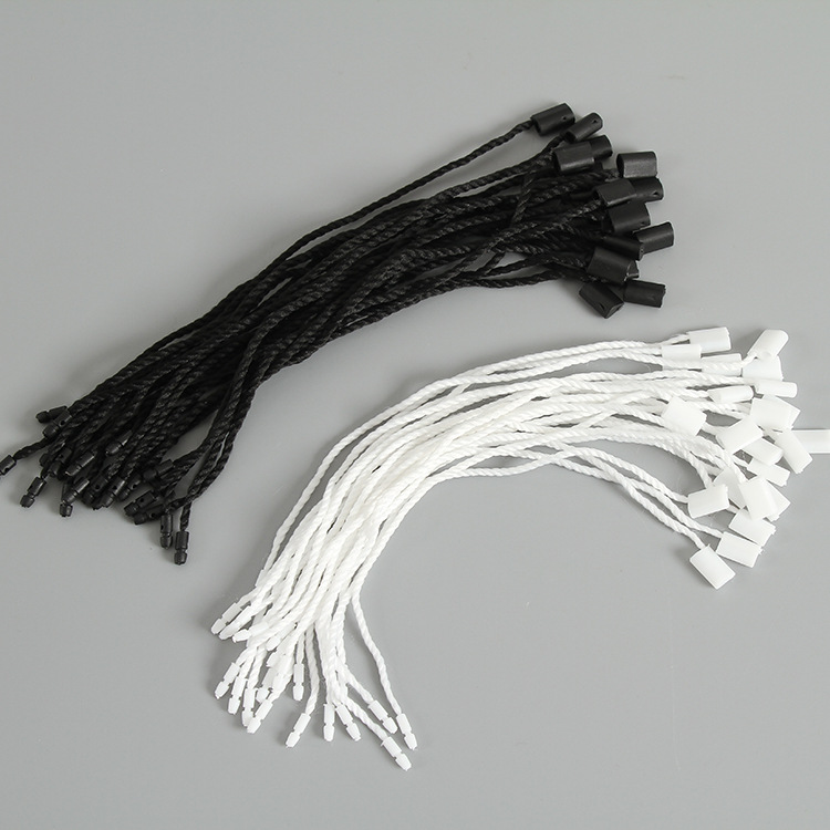 通用粗棉绳瓜子头可重复使用吊牌绳高档吊粒线现货 吊牌手工穿线