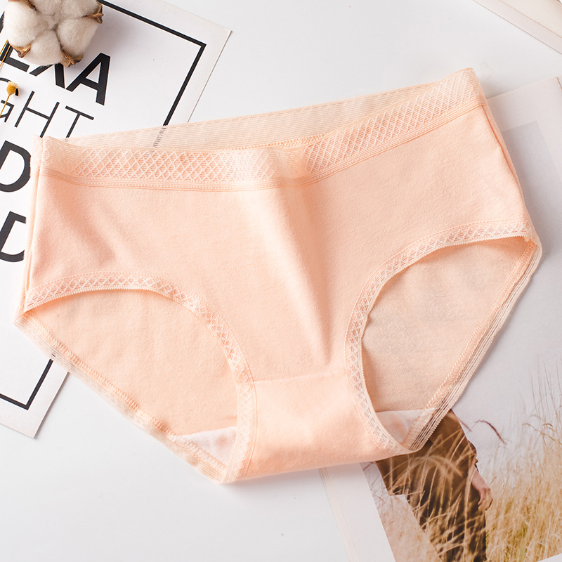 Ropa interior de mujer ropa interior de algodón de cintura media ropa interior de mujer antibacteriana transpirable ropa interior de niña linda calzoncillos de niña japonesa más tamaño