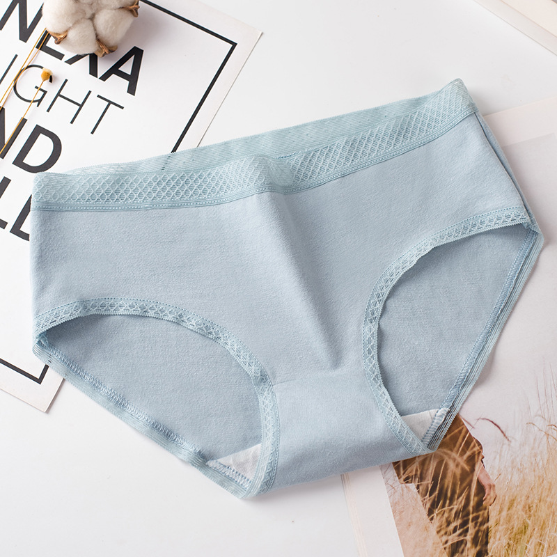 Ropa interior de mujer ropa interior de algodón de cintura media ropa interior de mujer antibacteriana transpirable ropa interior de niña linda calzoncillos de niña japonesa más tamaño