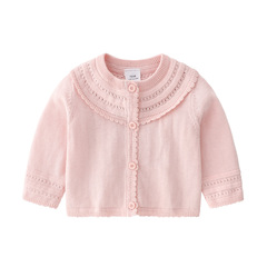 Cross-border baby sweater, spring and autumn coat, sweater, baby girl, fashionable knitted top, short cardigan, baby coat