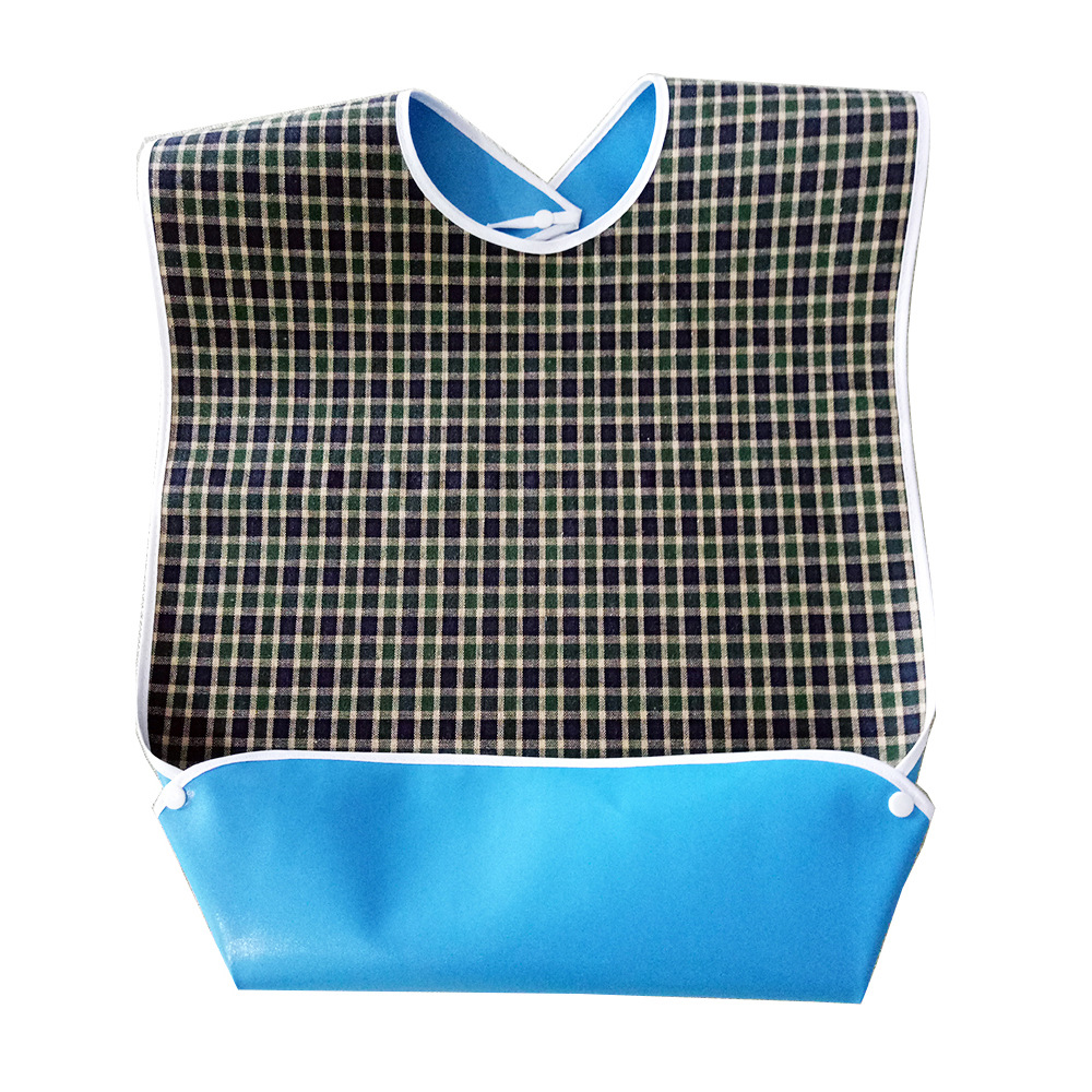 En stock al por mayor impermeable de gran tamaño adulto comida babero comedor ancianos babero saliva toalla ventas directas de la fábrica