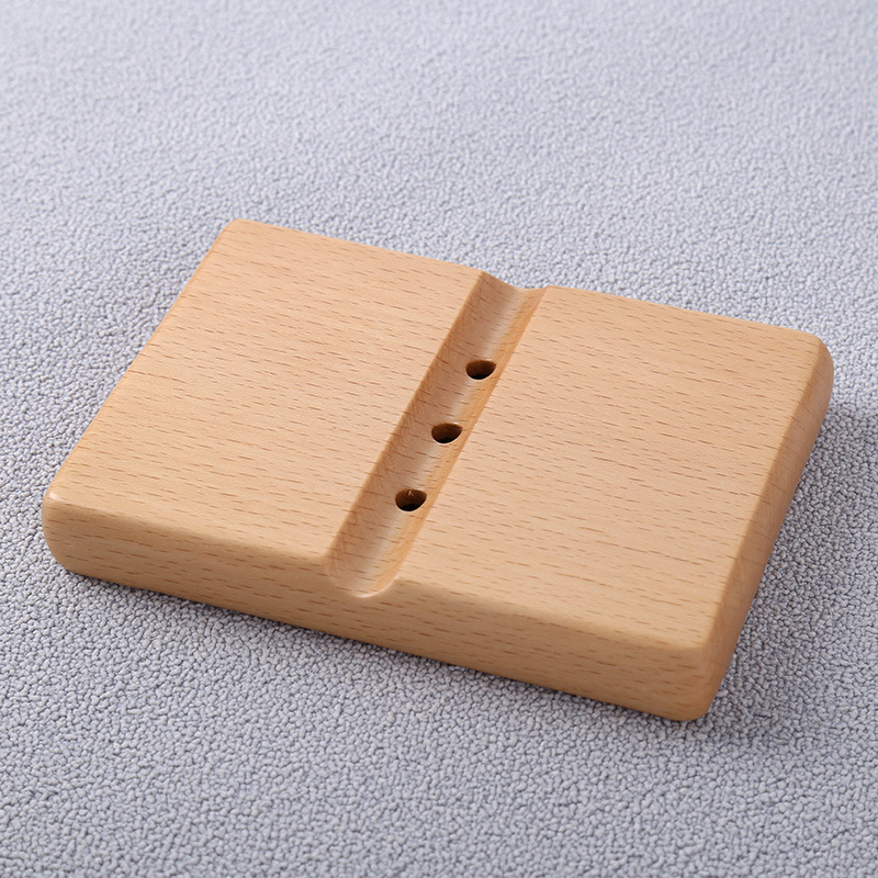 Caja de jabón de estilo japonés creativo natural de madera titular de jabón portátil titular de jabón de madera maciza