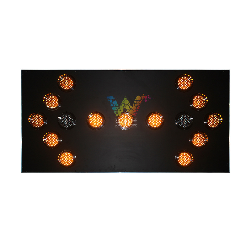 Señalización direccional LED de 1500*750 mm, 1800*900 mm, 125 tubos de píxeles luminosos, señalización direccional grande para montaje en vehículos