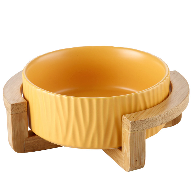 Nórdico creativo tazón de ensalada tazón de fideos instantáneos tazón de sopa tazón de postre de frutas vajilla de cerámica del hogar Pet Bowl gato tazón perro tazón