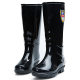 Shanghai Huili rain boots 863 ladies high tube middle tube rain boots non-slip wear-resistant plastic all black water shoes wholesale