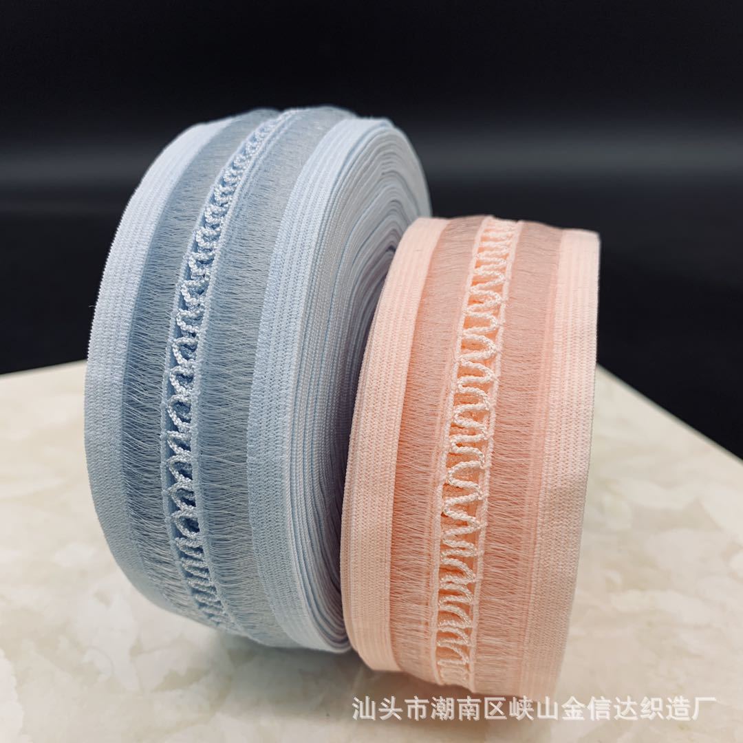 厂家直销 松紧带135/30鱼丝网女装内衣 裤边丈巾弹力带