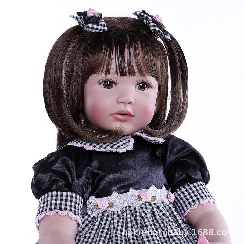 NPK Pelo Largo simulación muñeca linda chica de juguete para niños cumpleaños regalo vacaciones