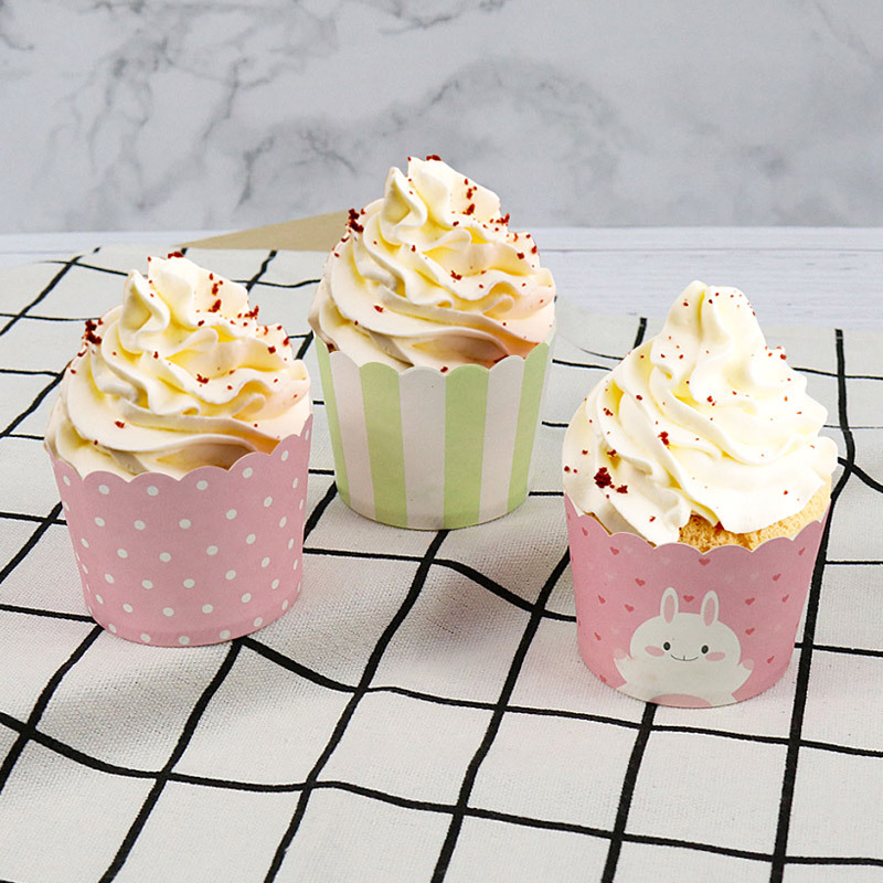 Beihaidao muffin cake taza de papel pequeño tamaño redondo recubierto envase de envasado de alimentos horno resistente a altas temperaturas de papel de hornear