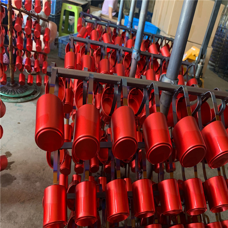 6063大口径铝管 铝套管攻牙打孔上色 表面硬质氧化磨砂镭雕