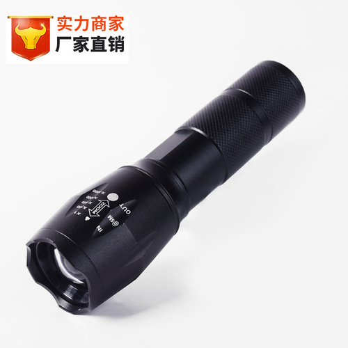 Aluminum Alloy High-Intensity Amazon A100 Telescopic Focus Outdoor Handheld T6 Gift High-Intensity Flashlight