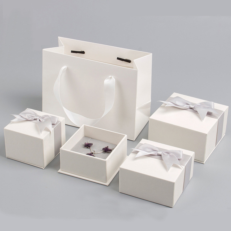 银世奇高端首饰盒珠宝戒指项链手镯套装礼品盒饰品包装盒一件代发