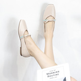 FS-8 Fairy Shoes 2022 Весна Новые нежные продукты ночная обувь легкие бобовые бобовые туфли Scoop Scoop Single Single The Women Женщины