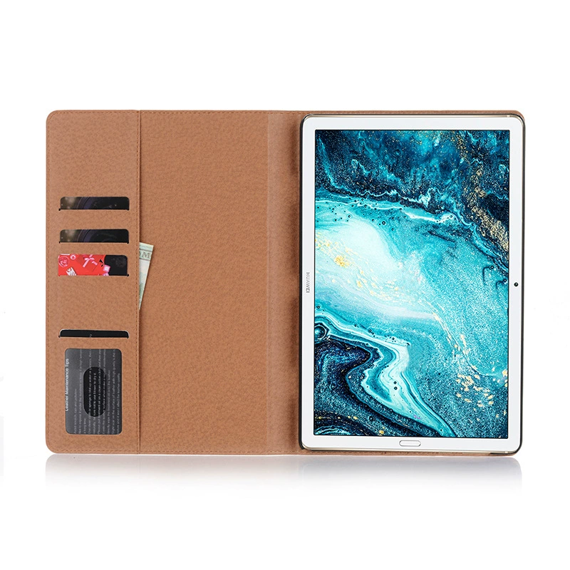Applicable to Huawei MediaPad M6 retro book plate leather case plug -in card support M6 10.8 protective sleeve